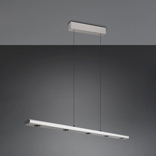 Trio Lighting LED hanglamp Graham, nikkel, metaal, up/down, CCT, dimmer