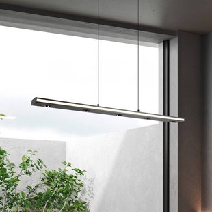 Trio Lighting LED hanglamp Graham, zwart, metaal, up/down, CCT, dimmer