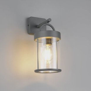 Reality Leuchten Buitenwandlamp Almeria, antraciet, aluminium, hoogte 29 cm, IP44