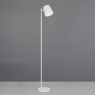 Reality Leuchten LED vloerlamp Blake, wit mat, metaal, dimbaar