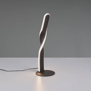 Reality Leuchten LED tafellamp Ginko, zwart mat, metaal, hoogte 40,5 cm