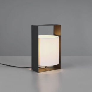 Reality Leuchten Tafellamp Pail, zwart mat, metaal, hoogte 27 cm