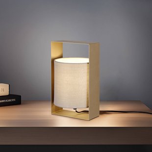 Reality Leuchten Tafellamp Pail, koffie, metaal, hoogte 27 cm