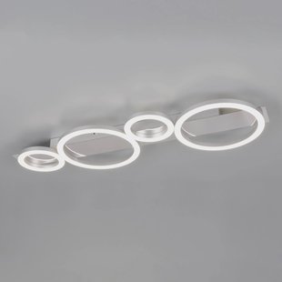 Reality Leuchten LED plafondlamp Lumos, chroom, 4.000 K, metaal, lengte 72 cm