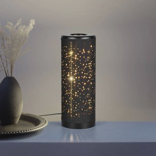 Reality Leuchten LED tafellamp Taco, zwart, kunststof, hoogte 34,5 cm