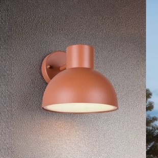 Trio Lighting Buitenwandlamp Elbe, abrikoos, gegoten aluminium, E27