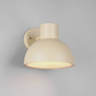 Trio Lighting Buitenwandlamp Elbe, zandbeige, gegoten aluminium, E27
