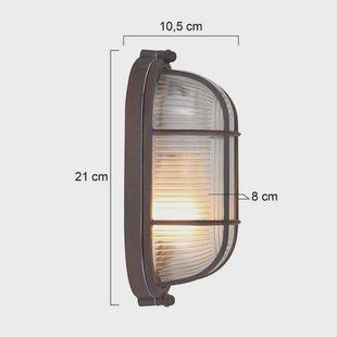 Steinhauer Plafondlamp Lisanne, bruin, ovaal, metaal, glas, E27
