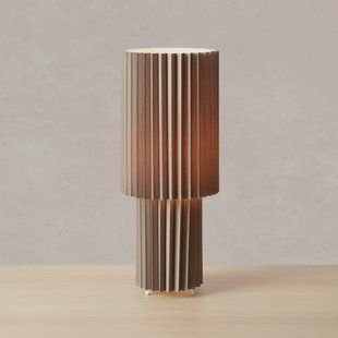 Markslöjd tafellamp Catis, grijs, 45 cm hoog, textiel, E27