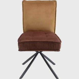 Kare Design Chelsea stoel - bruin - fluweel
