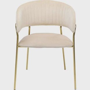 Kare Design Belle stoel armleuningen - fluweel - creme