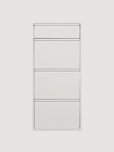 Wandkapstok Caruso met opvouwbare vakken