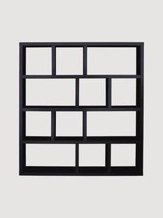 Boekenkast Berlin 4 niveaus 150 - zwart