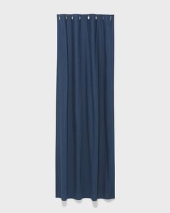 HEMA Kant en klaar gordijn met ringen - 270 x 140 cm (donkerblauw)