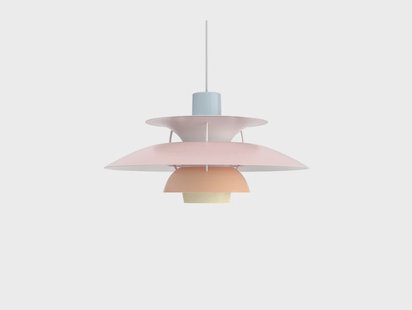 Louis Poulsen - PH 5 hanglamp Pastels Blue/Rose/Peach