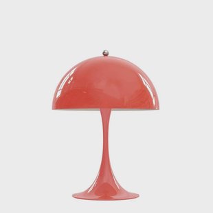 Panthella 250 Taffellamp Coral - Louis Poulsen Panthella Mini - Woonkamer - Designer - Metaal - Met lampenkap
