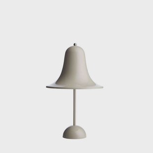 Pantop Portable Taffellamp Grey Sand - Verpan - Woonkamer - Designer - Kunststof - Met lampenkap