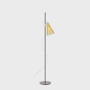 Kartell - K-Lux Vloerlamp Black/Straw Yellow