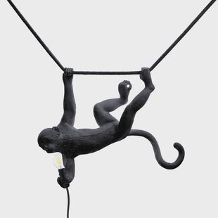 SELETTI - Monkey Swing Buiten Hanglamp Zwart