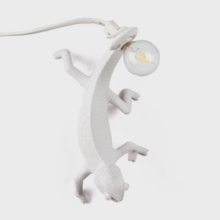SELETTI - Chameleon Right-Going Down Wandlamp Wit
