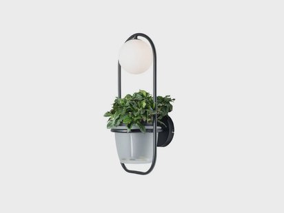Orna Wandlamp Black/Opal - Lindby - Woonkamer - Modern - Metaal - 1 lamp