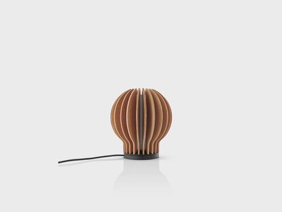 PLEASE WAIT to be SEATED - Radiant Round Portable tafellamp Oak