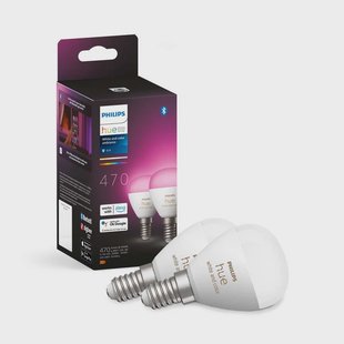 Philips Hue -  White&Color Amb. 5,1W set van 2 E14