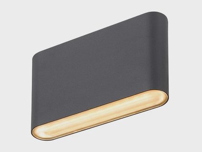 SLV - Oval 14 LED Buiten Wandlamp IP65 Black