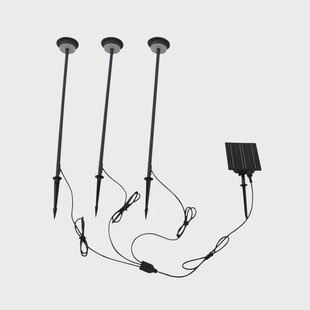 Lindby - Lyris Zonnecellamp w/Grondpin 3 pcs. Zwart