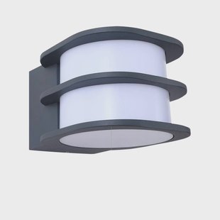 Lindby - Fyra Round LED Smart Buiten Wandlamp Grijs