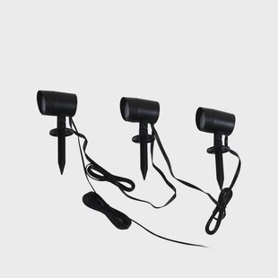 Lindby - Nycta LED Smart Tuinlamp w/Grondpin 3 pcs. Zwart