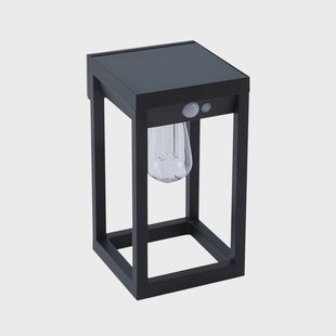 Lindby - Enea Smart Zonnecel Wandlamp w/Sensor Zwart