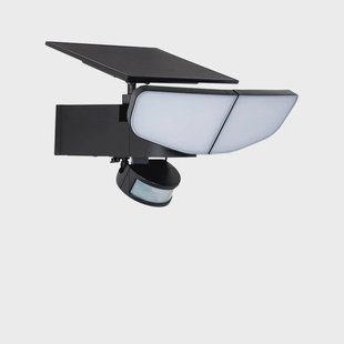 Lindby - Naelin zonnecel wandlamp met sensor zwart