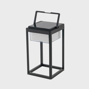 Lucande - Tilena Square Zonnecel Taffellamp Zwart