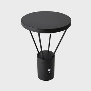 Lucande - Elario Zonnecel Lamp W/Sensor H44,5 Zwart