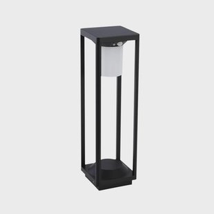 Lucande - Nilea Square Zonnecel Lamp W/Sensor Zwart