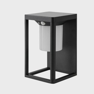 Lucande - Tilena zonnecel wandlamp W/sensor zwart