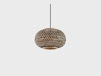 Lindby - Nerys Hanglamp Black/Wood