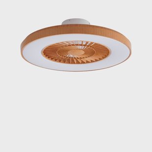 Lindby - Teleo LED Plafondventilator CCT Hout