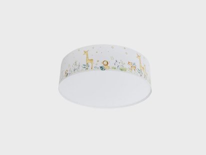 Max Plafondlamp Ø50 Wit - Euluna - Kinderkamer - Kunststof - 1 lamp