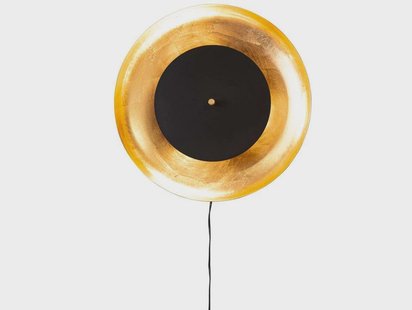 By Rydéns - Shelby Wandlamp Matt Black/Gold