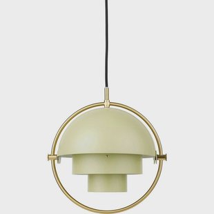 GUBI - Multi-Lite Hanglamp Small Brass/Desert Sage