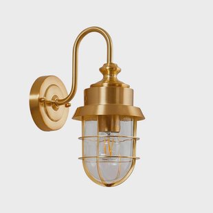 Lindby - Adalie Buiten Wandlamp Geel Koper