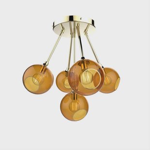 DESIGN BY US - Ballroom Molecule Hanglamp Brass/Amber