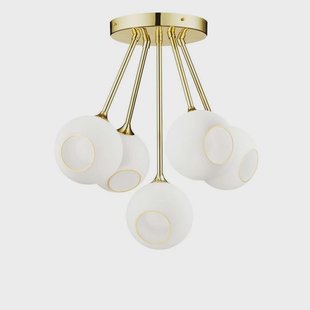 DESIGN BY US - Ballroom Molecule plafondlamp wit, 5-lamps