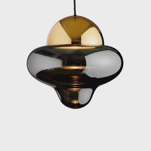 DESIGN BY US - Nutty XL Hanglamp Smoke/Gold