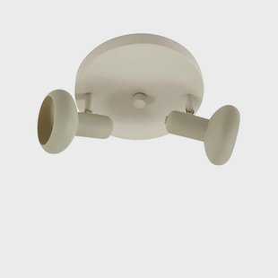 Lindby - Huby 2 Plafondlamp Beige/Licht Groen