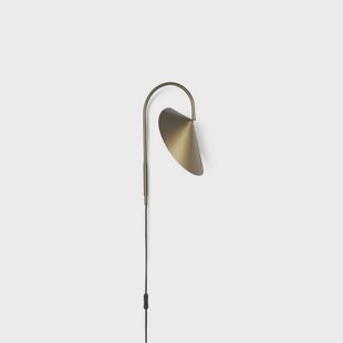 Arum Swivel wandlamp, brons, 47 cm, stekker - ferm LIVING - Woonkamer - Designer - Metaal - 1 lamp