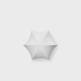 ferm LIVING - Poem wandlamp, Ø 58 cm, staal, vlies, wit