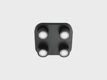 Nordlux - Clyde 4-Spot Plafondlamp Black